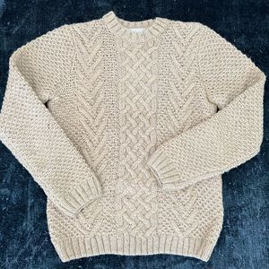 Topman cozy Sweater size Small in Tan color